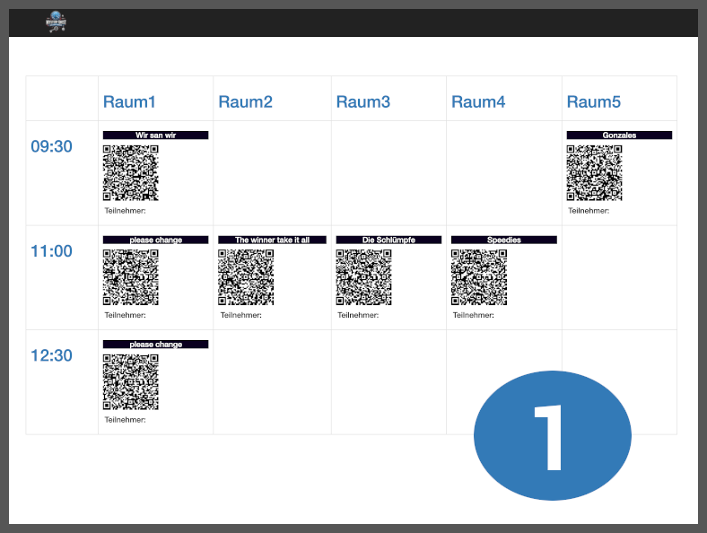 Anmeldung via QR-Code